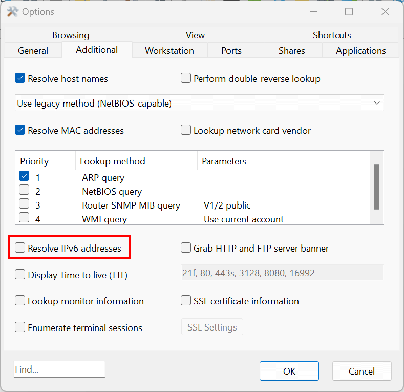 How to get IPv6 addresses in scan results - Network Scanner Help